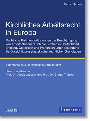 cover image of Kirchliches Arbeitsrecht in Europa